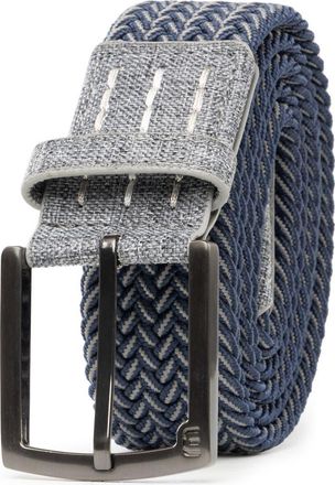 Travis Mathew Cheers 2.0 Woven Elastic Belt in Dark Blue/Dark Grey at Nordstrom, Size Medium