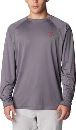 Columbia Mens Columbia Charcoal Texas A&M Aggies Terminal Tackle Omni-Shade Raglan Long Sleeve T-Shirt at Nordstrom, Size Xx-Large