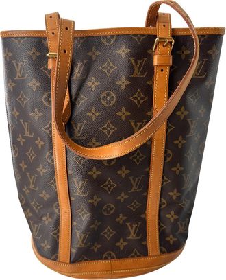 Louis Vuitton Neverfull Pochette Monogram Canvas Brown Canvas Bag (Pre-Owned)