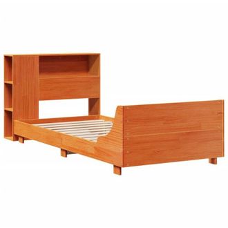vidaXL Vidaxl - Bed Frame without Mattress Wax Brown 100x200 cm Solid Wood Pine