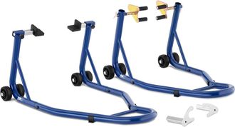 MSW Bike Accessories Msw - Caballetes Para Motocicleta - 2 Unidades - Para Rueda Trasera Y Delantera