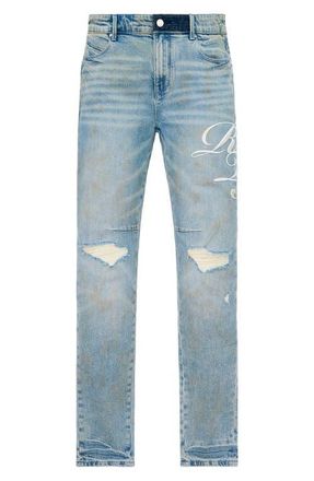Rta Bryant Skinny Jeans in Ciel Fade Cursive at Nordstrom, Size 34