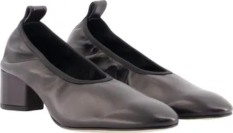 Aeyde Womens Gemma Pumps - Aeyde Leather Black Calfskin Shoes