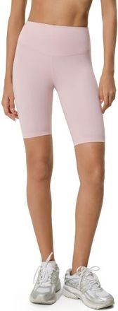 LilySilk Womens Silk Contour Second Skin Biker Shorts in Pink Haze at Nordstrom, Size X-Small