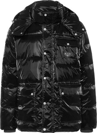 Philipp Plein Gewatteerd Nylon Jack - Heren - Winterjassen - Zwart - 3XL - Nylon - Jassen