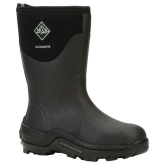 The Original Muck Boot Company Muckmaster Mid Rubber Mens Slip On Boots - Black - Size:UK 14