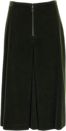 Rier Falda de pana tirolesa - Skirts - Mujer - Verde - M