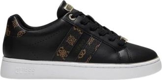 Guess Schoenen, Dames, Zwart, 40 EU, Leer, Barlie Sneakers van kunstleer