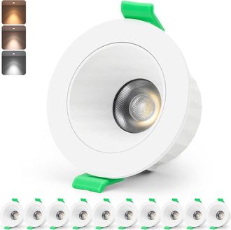 OEM Spot Led Encastrable - 5 W - 660 Lm - 2700 K 4000 K 6000 K - Ip44 - Diam&egrave;tre 87 Mm - &Eacute;paisseur 24 Mm - Pour Salle De Bain Cuisine - Lot De 10