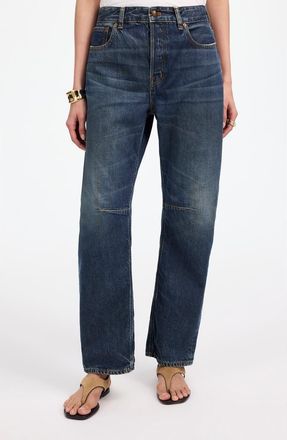 Madewell The Darted Barrel Leg Jean in Danver Wash at Nordstrom, Size 28L
