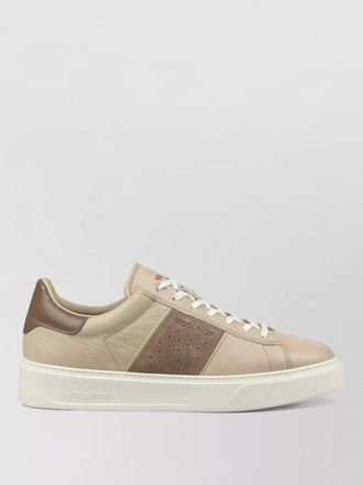 Woolrich suede leather low-top sneakers