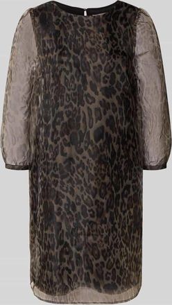 Christian Berg Knielanges Kleid mit 3/4-Arm in Beige, Größe 34