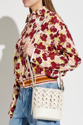 Kate Spade New York Halo Woven Mini Shoulder Bag, Womens, Cream