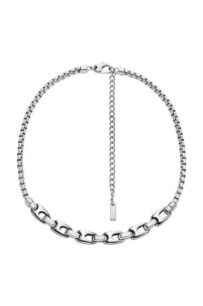 Diesel Stainless steel chain necklace - Necklaces - Unisex - Silver