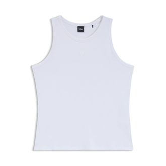 BOSS Slim-fit tank top in cotton, modal, and silk