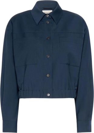 Max Mara Wkddecano Jas - Dames - Jassen - Blauw - Maat: S Wol