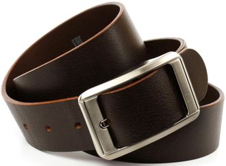 Anthoni Crown Lederg&uuml;rtel ANTHONI CROWN, Damen, Gr. 11,5, braun, Leder, unifarben, G&uuml;rtel Lederg&uuml;rtel, Jeansg&uuml;rtel mit silberfarbener Schliesse