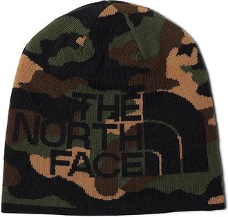 The North Face Reversible Highline Beanie Beanies TNF Black TNF Camo Print/TNF Black, Polyester/Elastane