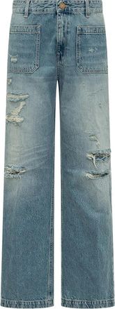 Seafarer Curt Flared Jeans - Dames - Loose Fit Jeans - Blauw - W27 - Katoen - Jeans
