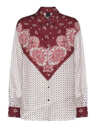 Pinko Viscose Twill Shirt With Print