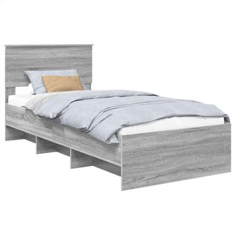 vidaXL Estructura De Cama Sonoma Gris 100 X 200 Cm Vidaxl