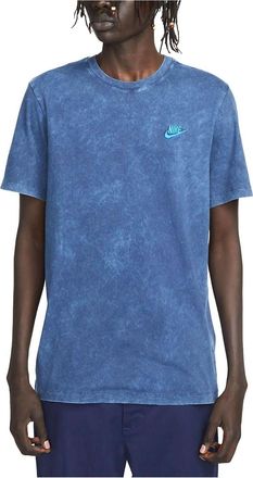 Nike Sportswear Club Washed-Dye T-Shirt Blue FD1283-410