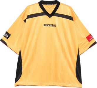 Martine Rose T-shirt con scollo a V - Giallo