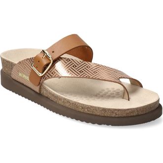 Mephisto Helen Mix Toe Loop Sandal in Camel Helios at Nordstrom, Size 11