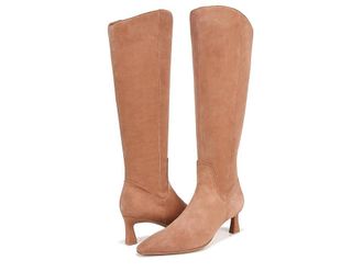 Naturalizer Deesha - Wide Calf Boot Womens Shoes Cafe : 6.5 M (B), Leather