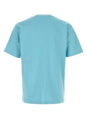 New Balance Mens Turquoise Cotton T-Shirt Taffyblue Exterior