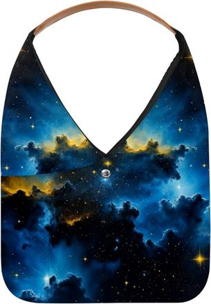 Generic Stars Nebula Reusable Lightweight Grocery Bags - Foldable Into Compact Pouch, Washable & Sturdy, Multipurpose for Shopping and Travel