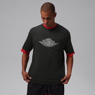 Nike Jordan Mens Jordan Flight Essentials Pocket T-Shirt in Green | IO2084-321