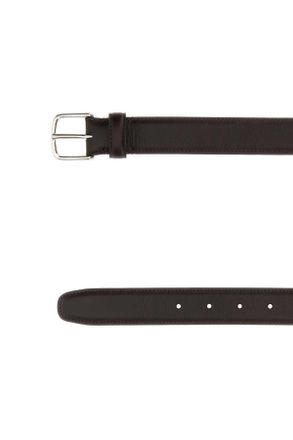 The Row Mens Classic Belt Darkbrownans Cinture
