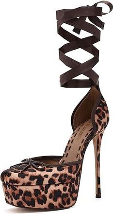 Steve Madden Listen Womens Shoes Leopard Satin : 6.5 M, Synthetic