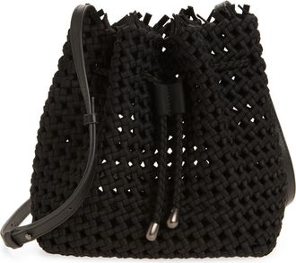 Naghedi Medium Mallorca Bucket Bag in Onyx at Nordstrom