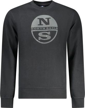 North Sails Sweatshirt met lange mouwen - Heren - Sweatshirts - Zwart - M - Katoen - Hoodies & sweatvesten