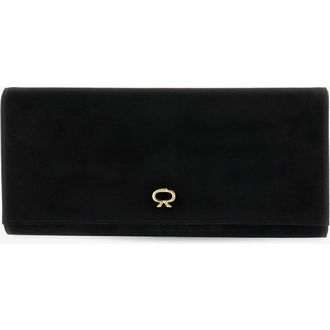 Gianvito Rossi Monica Clutch Bag in Black Suede at Nordstrom