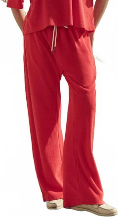 The Great. The Micro Terry Horseshoe Sweatpant In Pimento