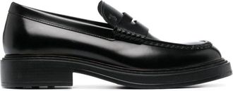 Tod's Zwarte platte schoenen Calgary - Heren - Loafers - Zwart - 42 1/2 EU - Schoenen