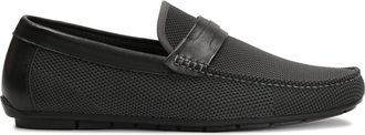 Kazar Heren mocassins gemaakt van gelijmde materialen op een comfortabele zool - Heren - Loafers - Zwart - 43 EU - Leer - Schoenen