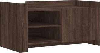 vidaXL Coffee Table Brown oak 100x50x50 cm Engineered Wood Vidaxl
