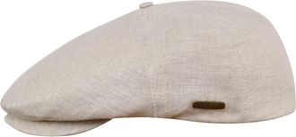 Sterkowski Light Breathable Linen Summer 5 Panel Flat Cap UK 7 5/8 Beige