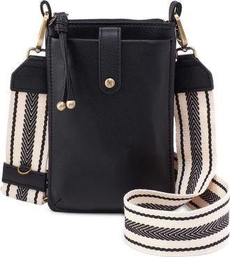 Hobo Cass Leather Phone Crossbody Bag in Black at Nordstrom