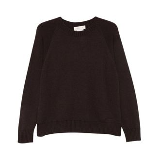 Max Mara Virgola Crewneck - Dames - Ronde hals truien - Bruin - L - Wol - Truien & Vesten