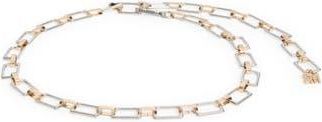 Steve Madden Mod Rectangle Chain Belt in Two Tone at Nordstrom Rack, Size Large/x-Large