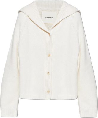 Lisa Yang Mora Cardigan - Dames - Cashmere truien - Beige - M - Kasjmier - Truien & Vesten