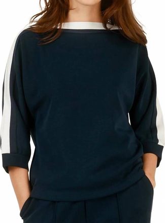 Yest Inaya Sweater In Navy /off White