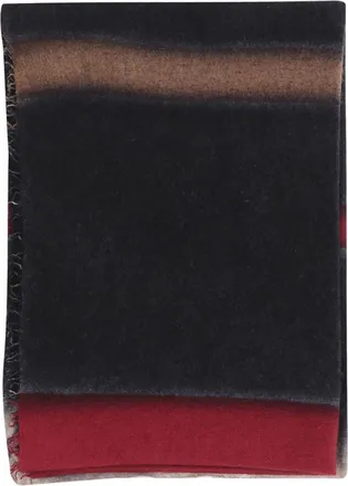 Faliero Sarti Eros Pattern Cashmere And Silk Scarf With Fringed Edges