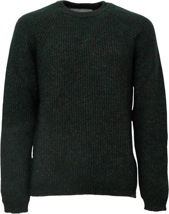 Amaranto Trui met ronde hals - Heren - Ronde hals truien - Groen - XL - Wol - Truien & Vesten