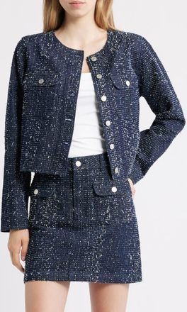 Rails Capistrano Denim Tweed Jacket at Nordstrom, Size Xx-Small